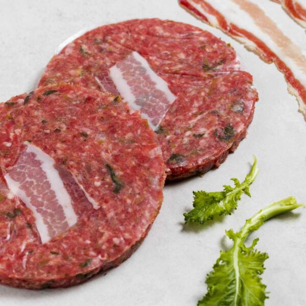 Hamburger con friarielli e pancetta